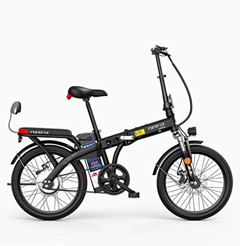 Bicicletas eléctrica : Adulto Bici de montaña Plegable eléctrico, batería de Litio Pantalla LCD Bicicleta eléctrica, Acero de Alto Carbono Hombres Mujeres Ciudad 20 Pulgadas E-Bikes, B, 70KM