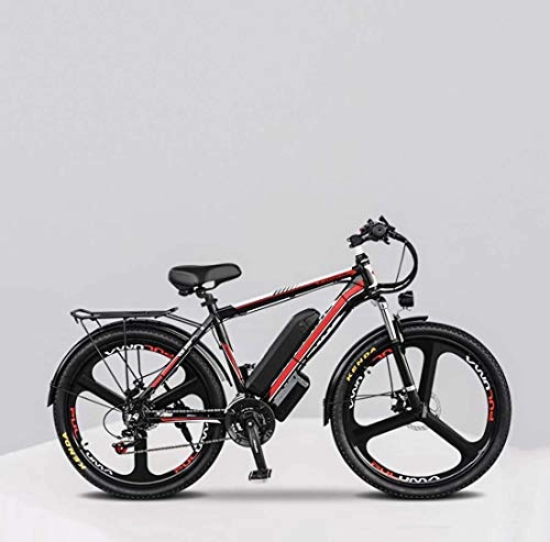Bicicletas eléctrica : Adulto Bicicleta de montaña eléctrica, batería de Litio de 48V aleación de Aluminio de la Bicicleta eléctrica, Pantalla LCD de Aceite de Frenos de 26 Pulgadas de aleación de magnesio Ruedas, 10AH