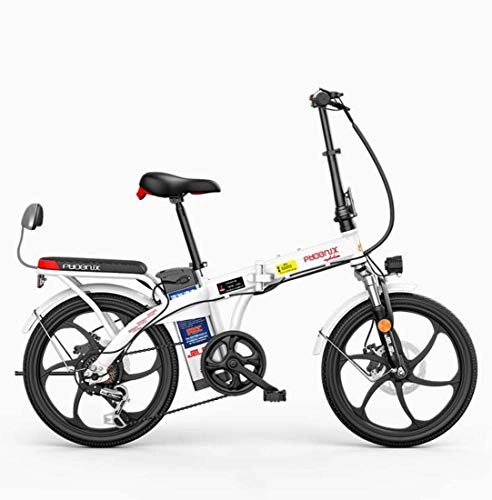 Bicicletas eléctrica : Adulto Bicicleta Plegable eléctrica de la montaña, la batería de Litio Pantalla LCD Bicicleta eléctrica, Acero de Alto Carbono Hombres Mujeres Ciudad E-Bikes 7 Velocidad, A, 150KM