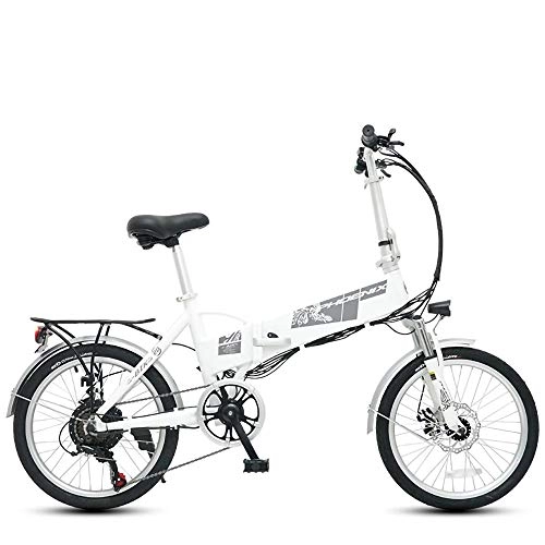 Bicicletas eléctrica : AI CHEN Bicicleta elctrica Bicicleta Plegable Adultos 36 / 48V batera de Litio ciclomotor Hombres y Mujeres batera pequea Bicicleta Motor eBike