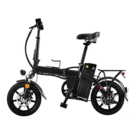 Bicicletas eléctrica : AI CHEN Bicicleta elctrica Plegable Batera de Litio Hombres y Mujeres Adultos Mini porttil de pequea generacin de energa Scooter de conduccin 48V