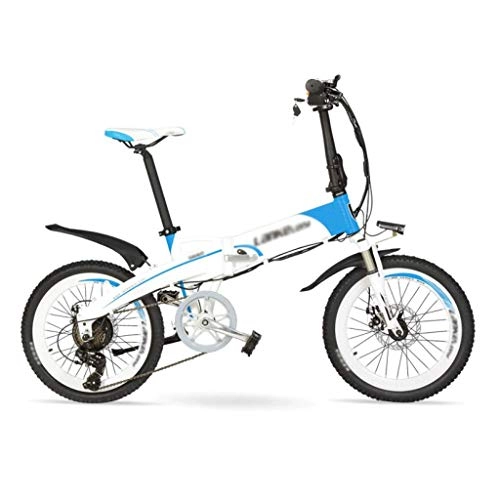 Bicicletas eléctrica : AIAIⓇ Bicicleta de montaña eléctrica G660 48V10Ah Batería Oculta de Alta Potencia de 500 vatios y 20"Bicicleta de montaña eléctrica Plegable, Cuadro de aleación de Aluminio, Pedelec.