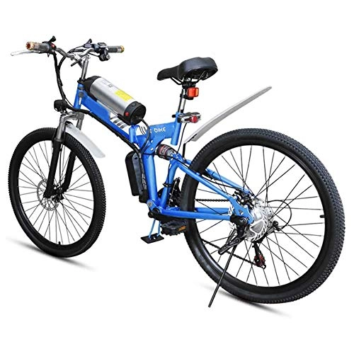 Bicicletas eléctrica : AINY Bicicleta Eléctrica Plegable De 26 Pulgadas De Nieve Fat Tire Bike 12Ah Li-Batería 21 Playa Velocidad del Crucero De La Montaña E-Bici
