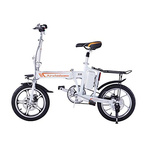 Bicicletas eléctrica : Airwheel R5 Bicicleta Eléctrica Plegable (Blanco)