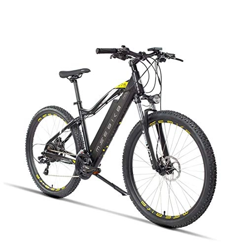 Bicicletas eléctrica : AISHFP 27, 5 Pulgadas Adulto Bicicleta de montaña eléctrica, aeroespacial del Aluminio del Grado de aleación de Bicicleta eléctrica, Bicicletas 400W eléctrica Off-Road, batería de Litio de 48V, A