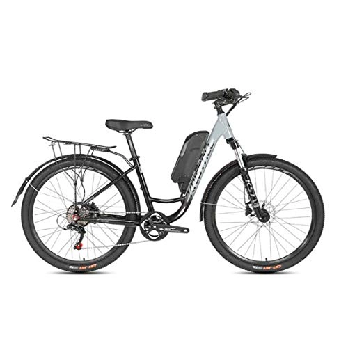 Bicicletas eléctrica : AISHFP Adultos de 26 Pulgadas de Bicicletas de montaña eléctrica, batería de Litio Pantalla LCD de cercanías Bicicletas, aleación de Aluminio de Cuadro Variable City Velocidad E-Bikes, B, 27.5Inch