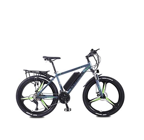 Bicicletas eléctrica : AISHFP Bicicleta de montaña eléctrica para Adultos, batería de Litio de 36 V Bicicleta eléctrica de 27 velocidades, Marco de aleación de Aluminio, Ruedas de aleación de magnesio de 26 Pulgadas, B, 40KM
