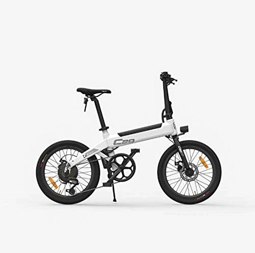 Bicicletas eléctrica : AISHFP Bicicleta eléctrica de montaña para Adultos de 20 Pulgadas, Bicicleta eléctrica de aleación de Aluminio, con Soporte para teléfono móvil, portavasos, Bolsa Trasera, Estante Trasero, A