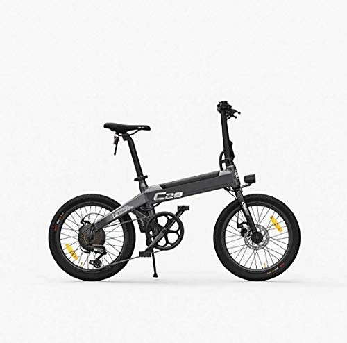 Bicicletas eléctrica : AISHFP Bicicleta eléctrica de montaña para Adultos de 20 Pulgadas, Bicicleta eléctrica de aleación de Aluminio, con Soporte para teléfono móvil, portavasos, Bolsa Trasera, Estante Trasero, B