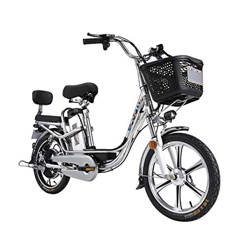 Bicicletas eléctrica : AISHFP Bicicleta eléctrica de Viaje para Adultos de 18 Pulgadas, batería de Litio de 48 V, Bicicleta eléctrica Instrumento de Pantalla LCD / Alarma antirrobo / Control de Crucero, 17+17AH