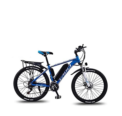 Bicicletas eléctrica : AISHFP Bicicletas de montaña eléctricas para Adultos de 26 Pulgadas, con batería de Litio de 36 V, Bicicleta eléctrica con Pantalla LCD multifunción, 30 velocidades, A, 10AH