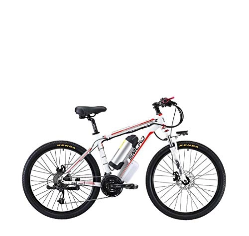 Bicicletas eléctrica : AISHFP Las Bicicletas de montaña de Adulto elctricos, batera de Litio de 48V 500W - de aleacin de Aluminio, 27 Velocidad de Off-Road Bicicleta elctrica, A, 8AH