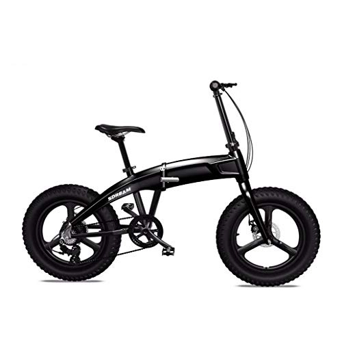 Bicicletas eléctrica : AISHFP Mens Adultos Bicicleta Plegable eléctrica de montaña, Bicicletas 350W 36V 10.4AH batería de Litio de la Ciudad de Bicicletas, Ruedas de 20 Pulgadas, Negro