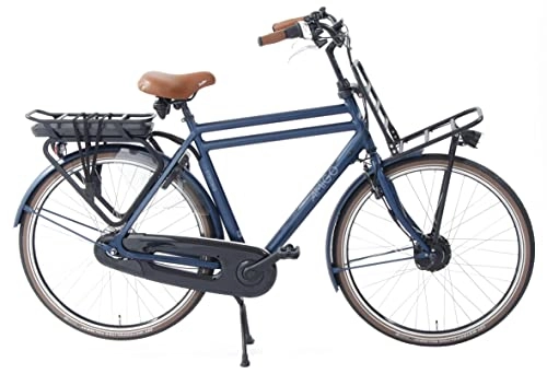Bicicletas eléctrica : Amigo E-Strong T2 - Bicicleta eléctrica para hombre - Bicicleta eléctrica de 28 pulgadas - Bicicleta para hombre con 3 velocidades - Adecuado a partir de 185 – 190 cm - Azul