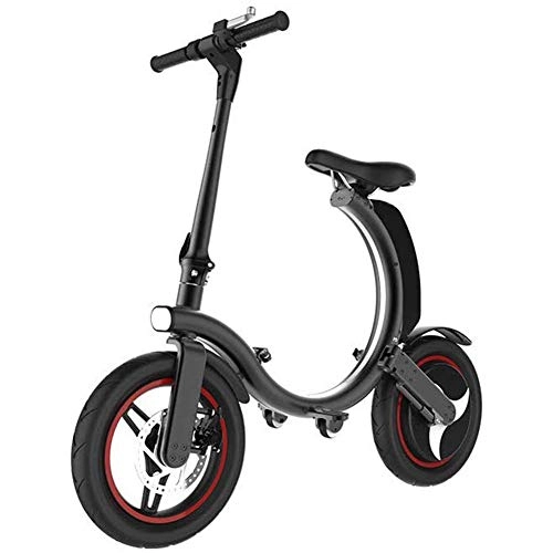 Bicicletas eléctrica : AOLI Bicicleta eléctrica, 48V 350W portátil de viaje plegable de la batería de coche para adultos Mini plegable bicicleta eléctrica del coche ultra ligero plegable Ciudad de bicicletas