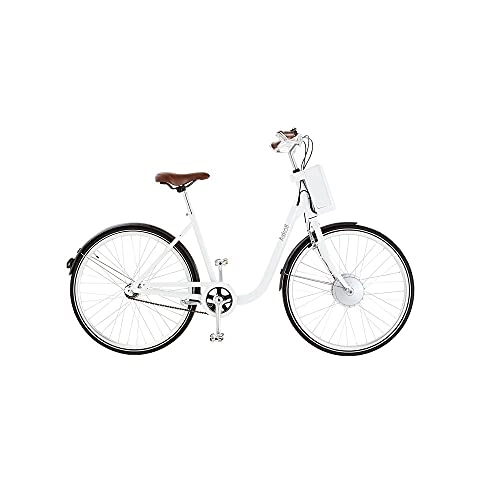 Bicicletas eléctrica : ASKOLL Eb1 Bicicleta eléctrica, Unisex Adulto, Blanco / Negro, M