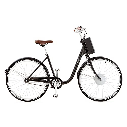 Bicicletas eléctrica : ASKOLL Eb1 Bicicleta eléctrica, Unisex Adulto, Color Negro / Negro, L