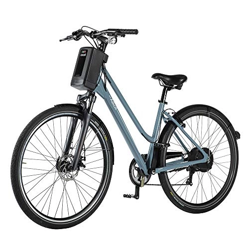 Bicicletas eléctrica : ASKOLL Eb4 Bicicleta eléctrica, Unisex Adulto, Color Azul, 28