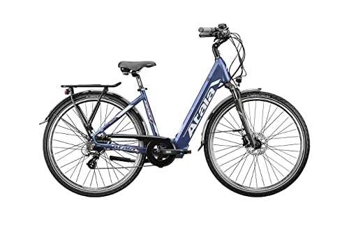Bicicletas eléctrica : Atala ATALA E-Space 8.1 - Bicicleta de trekking eléctrica (8 V, 28 L), azul - gris, M