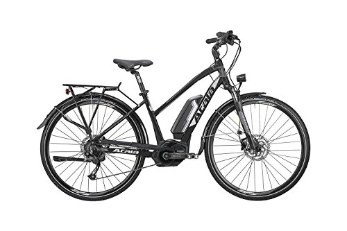 Bicicletas eléctrica : ATALA Bicicleta elctrica de Trekking con pedalada assistita b-Tour S PVW Lady, Mujer, tamao m-49cm (170180cm), 8Velocidad, Color Nero-Antracite Mate