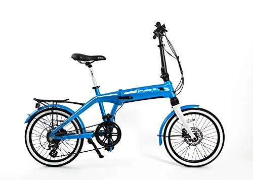 Bicicletas eléctrica : Aurotek Sintra Bicicleta Elctrica Plegable de 20", Adultos Unisex, Ocean Blue, Mediano