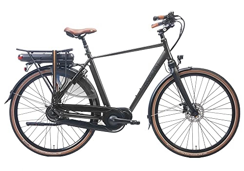 Bicicletas eléctrica : Avalon Bicicleta eléctrica Deluxe de 28 pulgadas, 54 cm, para hombre, freno de disco hidráulico, color antracita