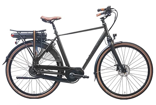 Bicicletas eléctrica : Avalon Bicicleta eléctrica Deluxe de 28 pulgadas, 57 cm, para hombre, freno de disco hidráulico, color antracita