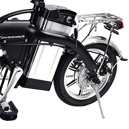 Bicicletas eléctrica : awhao-123 Bicicleta de Ciclo del Motor de Alta Velocidad de la Bicicleta eléctrica Negra 350w, batería de Litio 48V / 10AH