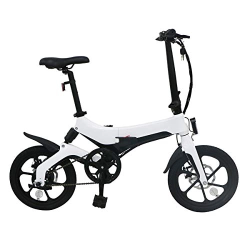Bicicletas eléctrica : AZUNX Bicicleta Eléctrica, Bicicleta Eléctrica Plegable 250W 3 Modos de Velocidad 50Km E-Bike de Larga Distancia con 36V / 6.4Ah Batería