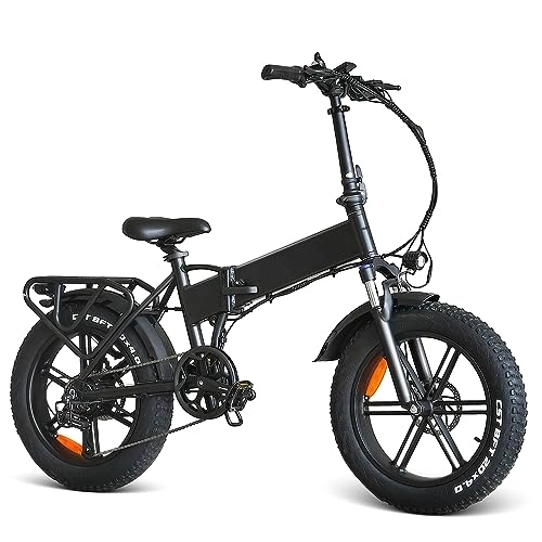Bicicletas eléctrica : Baeoe Bicicleta eléctrica, 20" x 4.0 Fat Tire E-Bike con Motor de 250W 48 V14 Ah, Pedal Assist Bicicletas Eléctricas De Montaña Adulto De Ciudad De Largo Alcanc