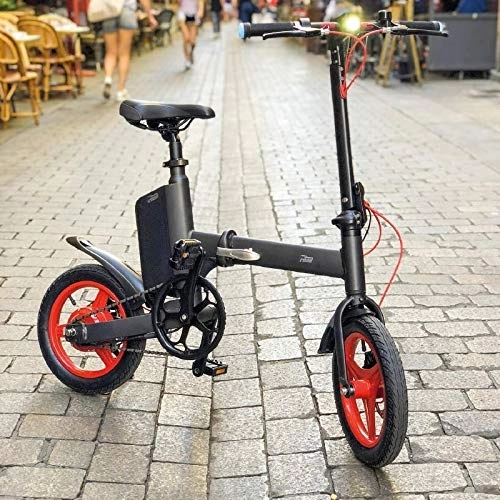 Bicicletas eléctrica : BEEPER - iVELO - Bicicleta eléctrica plegable 250w 36v 5, 2ah - Negro