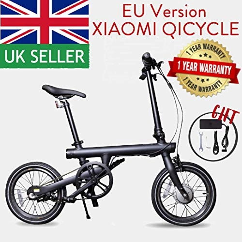 Bicicletas eléctrica : BesbikeUK Xiaomi Qcycle X-YZZ4007GL - Bicicleta eléctrica plegable, color negro