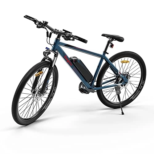 Bicicletas eléctrica : Bici montaña, Bicicleta Adulto, Bicicletas electricas Eleglide, Bicicletas Mujer montaña de27.5 / 26", batería extraíble 12, 5 / 7, 5Ah, Shimano 21 velocidades transmisión (Azul-M1)