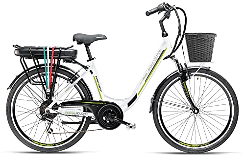 Bicicletas eléctrica : Bicicleta 26 eléctrica Armony Florence Advance blanco perla 250 W