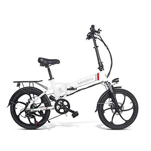 Bicicletas eléctrica : Bicicleta de Montaa elctrica de Carretera bicicleta de montaña de number pulgadas de acero 30-speed bicicletas de carretera bicicletas de frenos de doble disco de velocidad variable carreras, Blanco