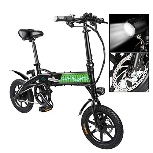 Bicicletas eléctrica : Bicicleta de Montaa Elctrica E-Bike 36V 7.8Ah para Adultos Hombres Mujer Plegable de 250 Vatios Velocidad Mxima 25 Km / H Carga Mxima 120 Kg (Negro)