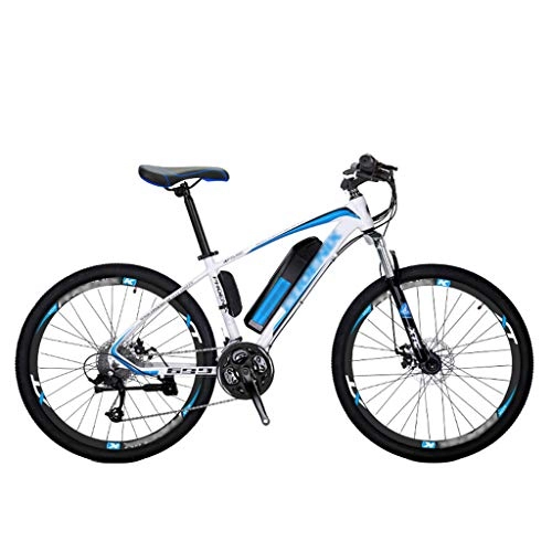 Bicicletas eléctrica : Bicicleta de montaña eléctrica, bicicleta eléctrica de 250 W y 26 pulgadas, equipada con una batería extraíble de iones de litio de 36 V y 10 Ah, adecuada para adultos, transmisión de 27 velocidades