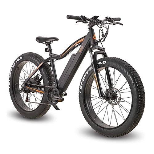 Bicicletas eléctrica : Bicicleta de montaña eléctrica de 26 " Fat Tire con motor de 500 W, batería extraíble de 48 V, engranajes de 7 velocidades, pantalla LCD de 5 velocidades, bicicleta eléctrica de 20 MPH para adultos