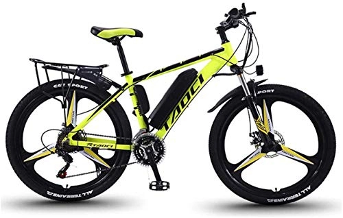 Bicicletas eléctrica : Bicicleta de montaña eléctrica Fat Tire para adultos, bicicletas ligeras de aleación de magnesio, bicicletas todo terreno, 350 W, 36 V, 8 Ah, bicicleta de viaje para hombres, ruedas de 26 pulgadas