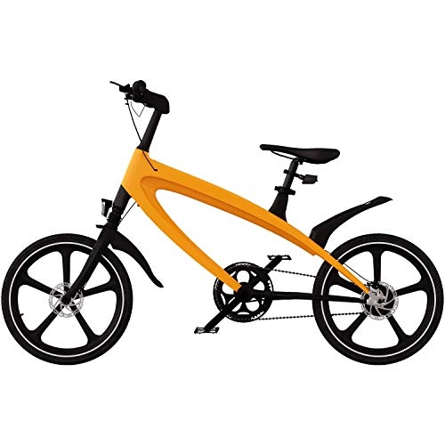 Bicicletas eléctrica : Bicicleta elctrica Pedelec Q2 de Wheelheels de 20pulgadas, color amarillo, tamao 20 pulgadas (50, 8 cm), tamao de rueda 20.00
