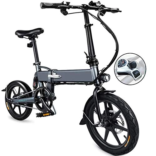 Bicicletas eléctrica : Bicicleta Elctrica Plegables 3 a Caballo Modos 14 Pulgadas Neumtico Ligero 17.5Kg / 38.58Lbs Adecuado Para Los Hombres Mujer Desplazamientos de La Ciudad
