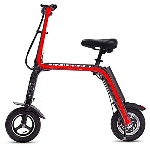 Bicicletas eléctrica : Bicicleta Elctrica Scooter elctrico plegable for coche Scooter porttil for padres e hijos Mini adultos Scooter elctrico Bloques de construccin Micro-Car Versin deportiva 36V ( Color : Red )