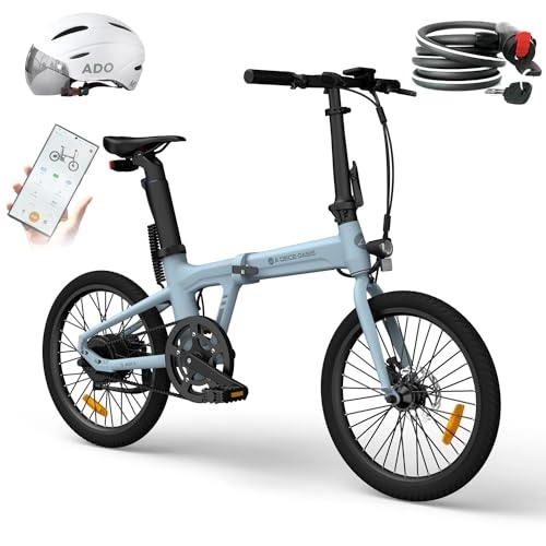 Bicicletas eléctrica : Bicicleta electrica, 20''Bicicleta de montaña Adulto, Bicicleta electrica Urbana, Peso Neto 16 kg, e Bike MTB batería 36V 9.6Ah -para Desplazamientos y Excursiones Off-Road