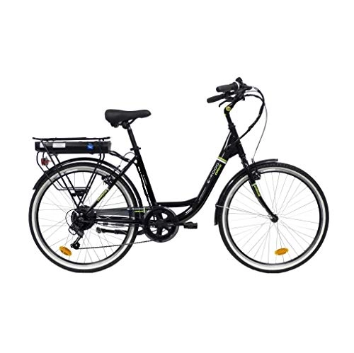 Bicicletas eléctrica : Bicicleta Electrica 26" Mixta Negra
