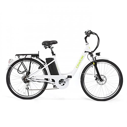 Bicicletas eléctrica : Bicicleta ELECTRICA Mod. Sunray 200 BATERIA Ion Litio 36V10AH Blanca