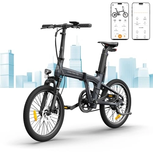 Bicicletas eléctrica : Bicicleta Electrica para Adultos, Bicicleta electrica Plegable, Peso Neto 16 kg, -Through E-Bike para Mujeres - Bateria 36V 9.6Ah- para Desplazamientos y Excursiones Off-Road
