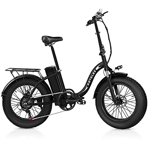 Bicicletas eléctrica : Bicicleta Electrica Plegabe, Ebike 20 Pulgadas con Batería de Litio Extraíble de 48V 18Ah，1000W Bicicleta Electrica Montaña Adulto con 4.0" Fat Tire (KF9)