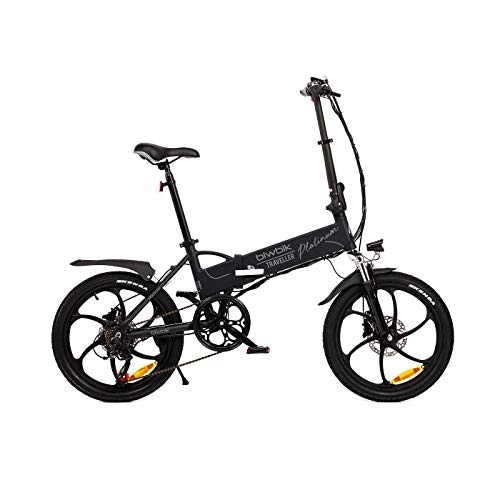 Bicicletas eléctrica : Bicicleta ELECTRICA Plegable Mod. Traveller (Platinum)