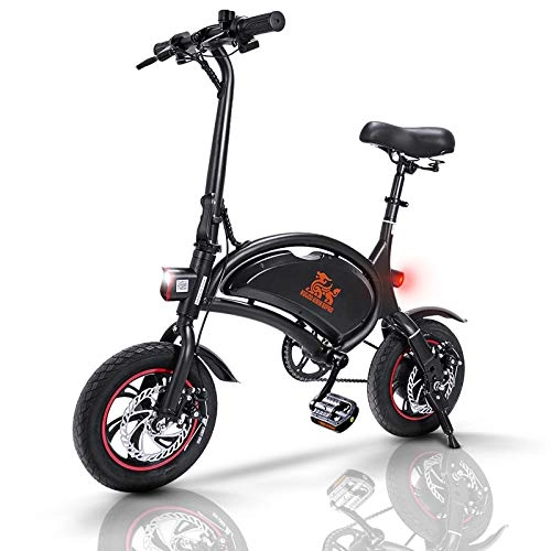 Bicicletas eléctrica : Bicicleta Electrica Plegables ebike 40-60 km de autonomía Bicicletas Plegable, Bici Electricas Adulto con Ruedas de 12", Batería 36V 10Ah, con Pedales, Asiento Ajustable, B1 Pro