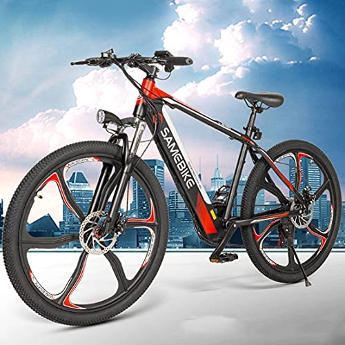 Bicicletas eléctrica : Bicicleta Eléctrica 26", Bicicleta de Montaña Eléctrica, Batería De Litio 36V 8Ah, Motor Sin Escobillas De 350W, hasta 35Km / h, 21 Velocidades, Aleación de Aluminio